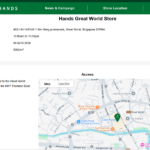 シンガポールのハンズワールド